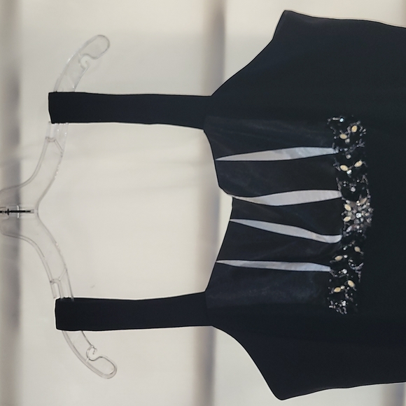 Vintage Donna Vinci Black Sleeveless Top (20) - Picture 1 of 11